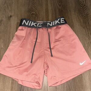 Nike Pink Athletic Shorts with Pockets